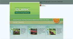 Desktop Screenshot of clark-landscaping.com