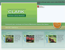 Tablet Screenshot of clark-landscaping.com